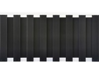 Plot z WPC s nerezovými prvky, antracitový, 180 x 90 cm