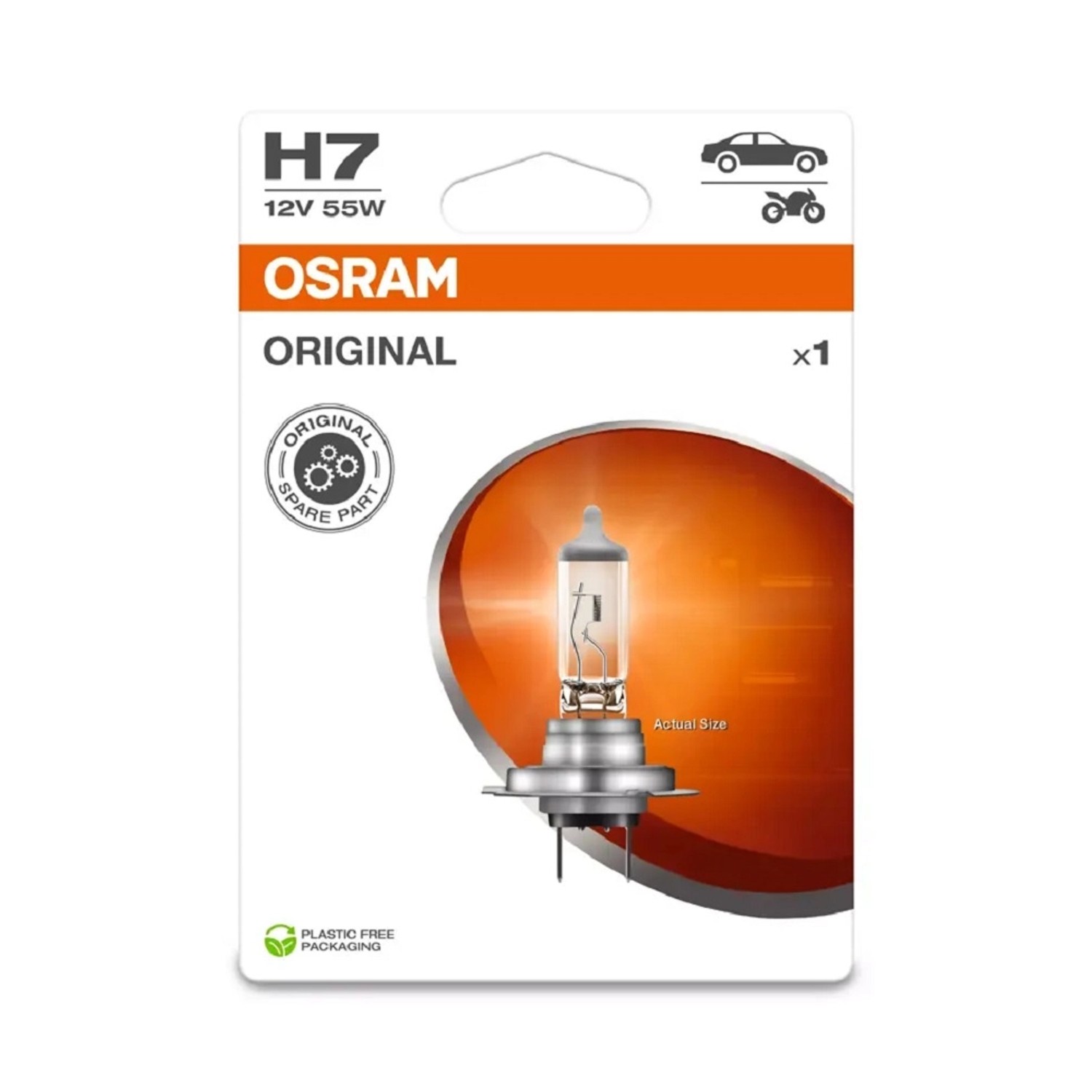 OSRAM Autožárovka Original Line H7, 55W, 12V, 1 ks (BLI ECO)