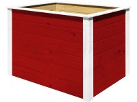 Weka Modulární dřevěný vyvýšený záhon Element, červená, 100 x 69 x 71 cm