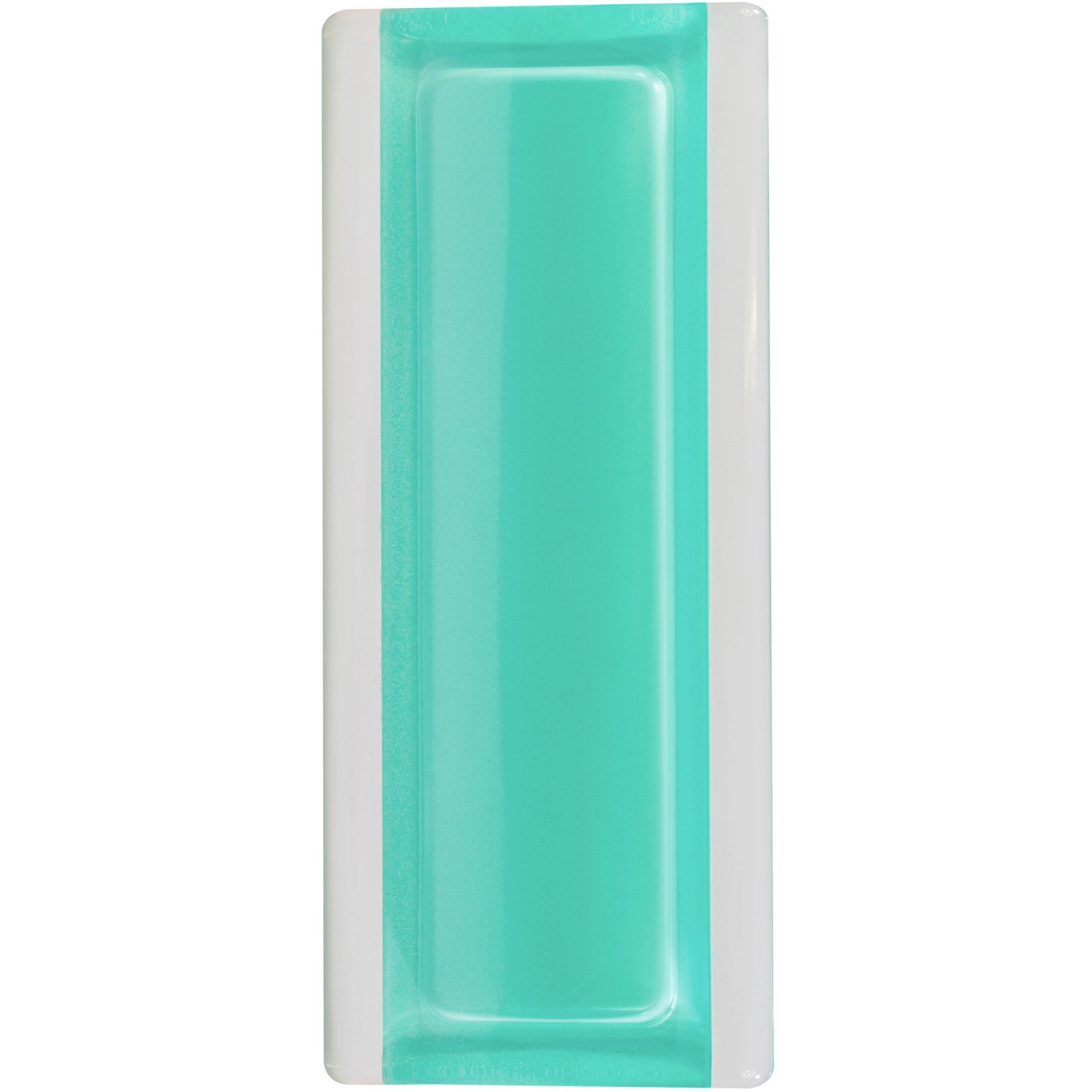 BM Skleněný zakončovací profil pro Luxfery tyrkysový, 19 x 8 x 1 cm