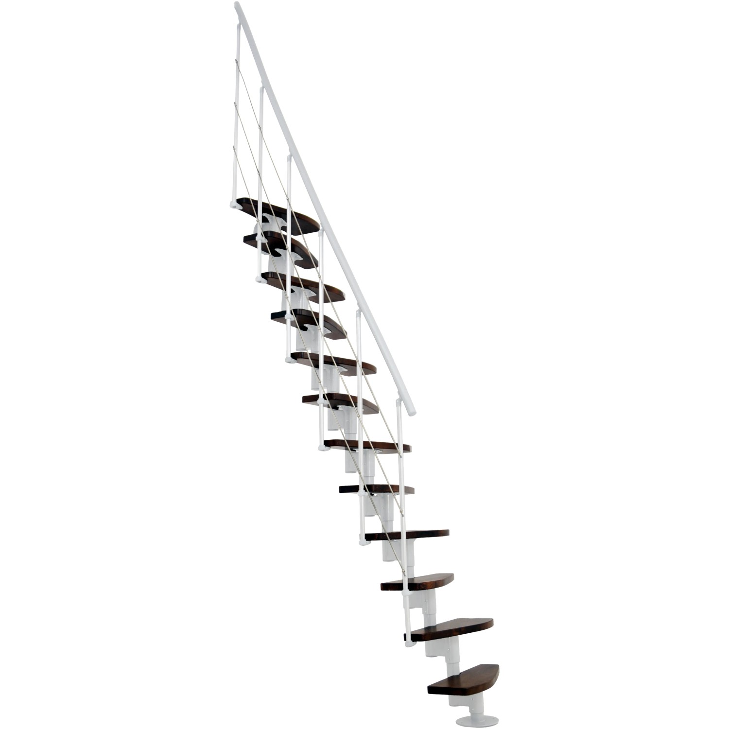Minka STAIRS modulové schodiště Nizza ořech/bílá, 293,8 cm