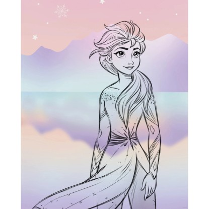 Komar Plakát Disney Frozen Pastell Lights 40 x 50 cm