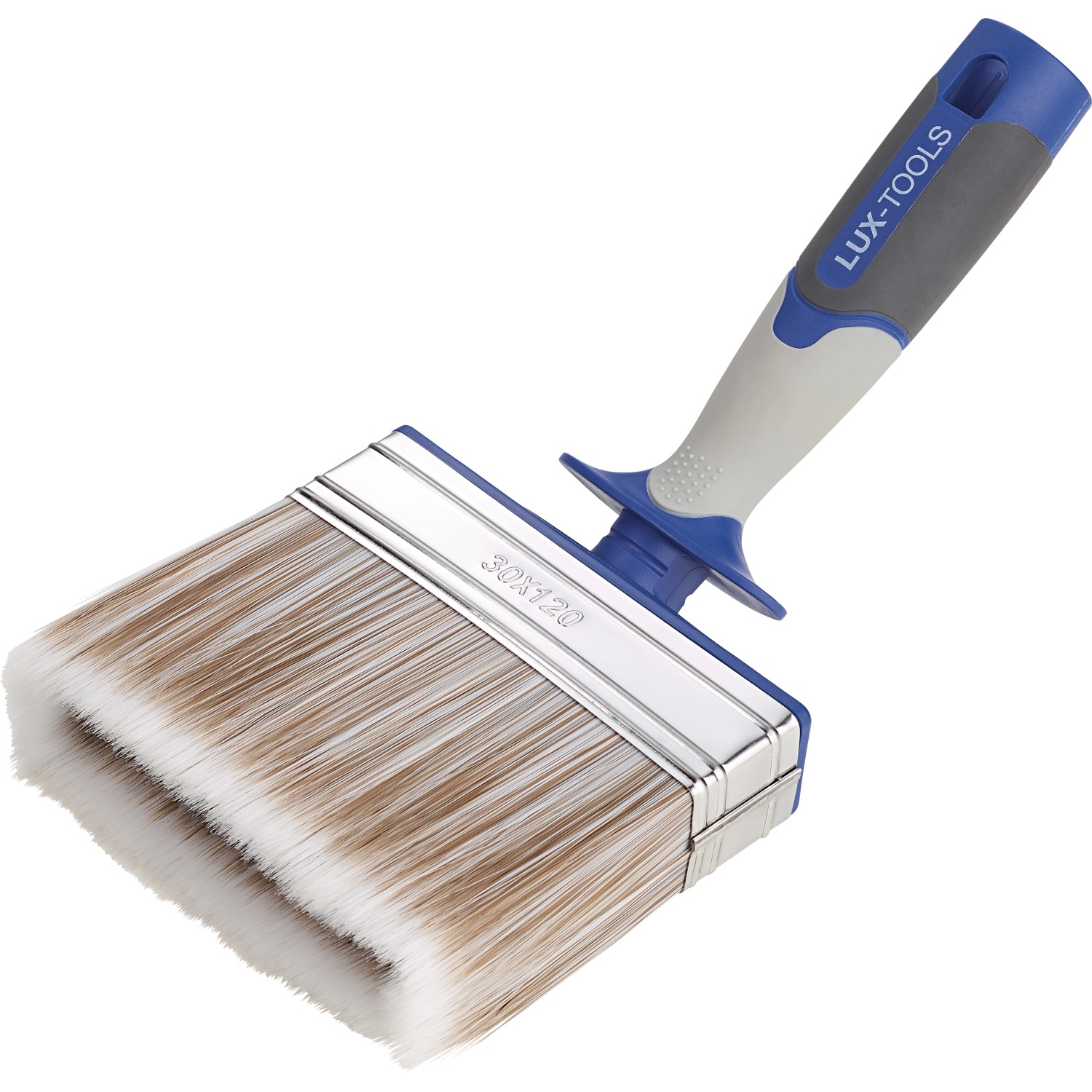 LUX-TOOLS Zahnutá pološtětka lazurovací 3K s rezervoárem, 120 x 30 mm