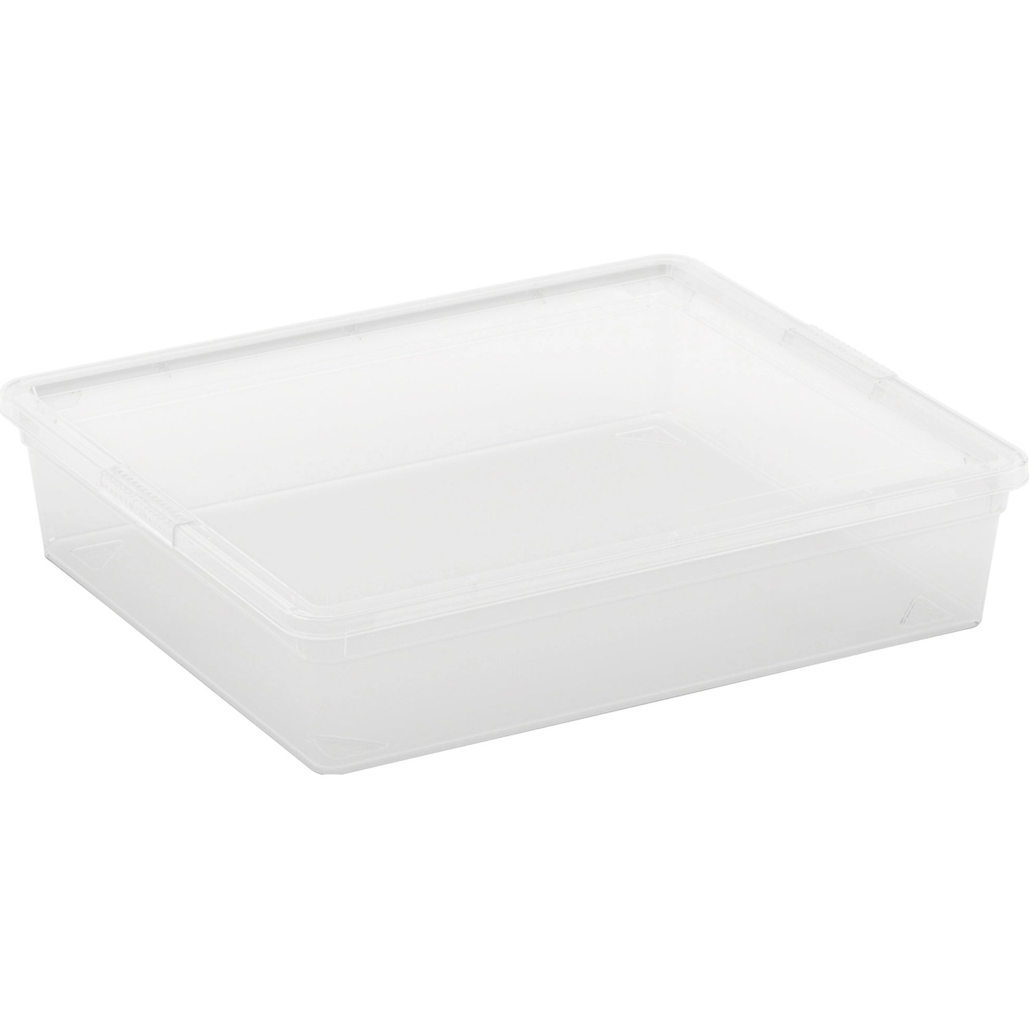 Kis Úložný box s víkem C Transparent Flat, 9 x 40 x 34 cm