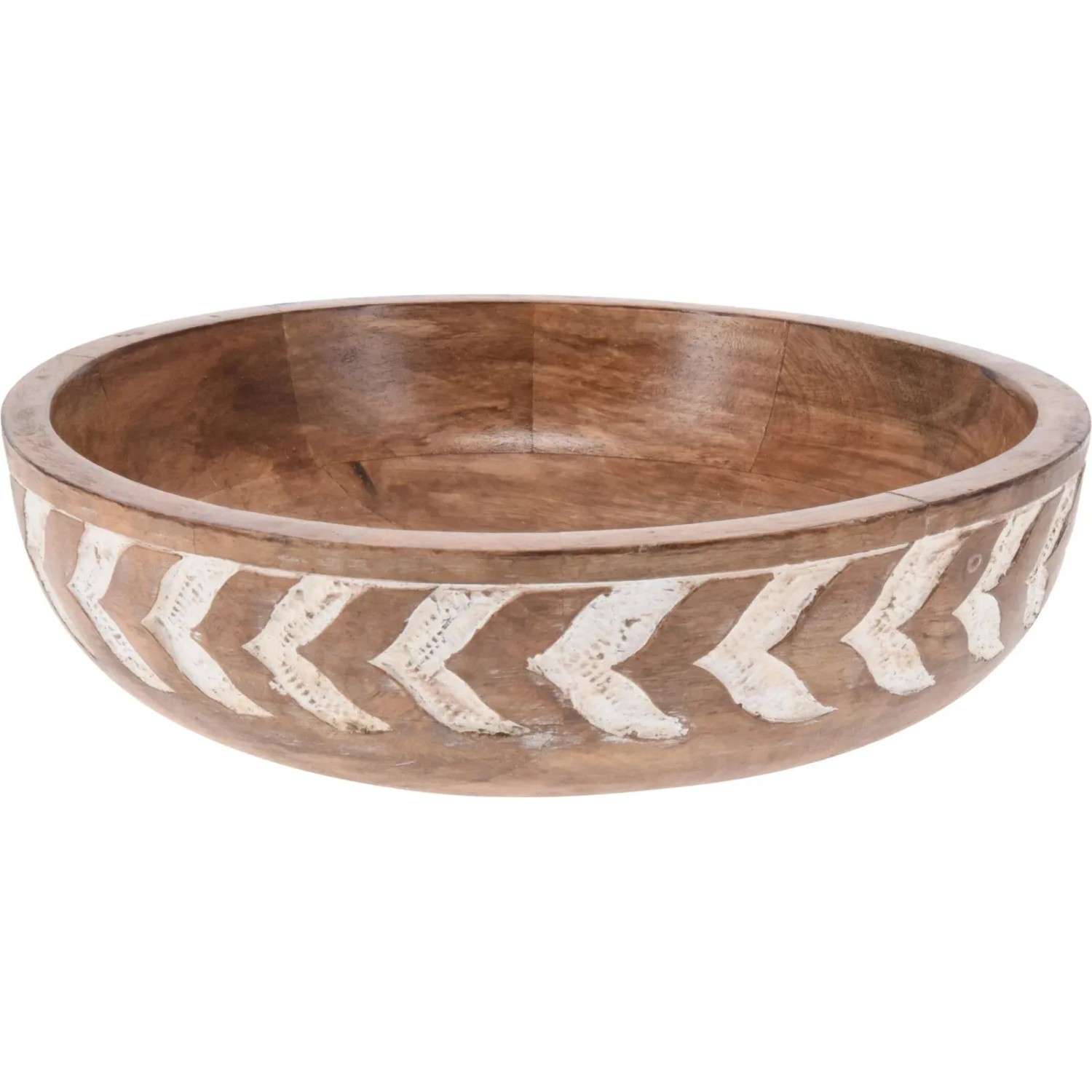 Koopman Miska s vyřezáváním, mangové dřevo, pr. 24 x 7 cm