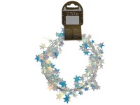 GEROMA Vánoční řetěz s hvězdičkami duhový bílý 270 cm