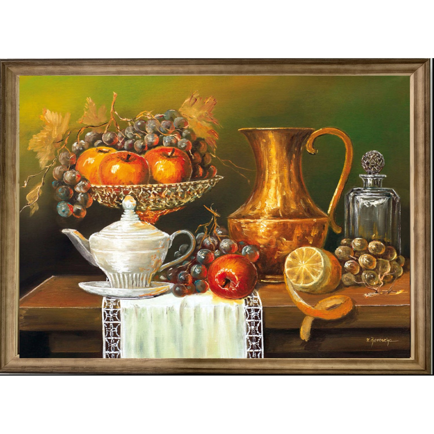 Bondecor Zarámovaný obraz Zátiší 64 x 100 cm