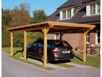 Skan Holz Přístřešek na auto Emsland ALU, přírodní, 354 x 604 cm