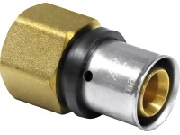 PIPETEC Lisovací přechodka PFUI1604 měděná, 16x2 - Rp 1/2