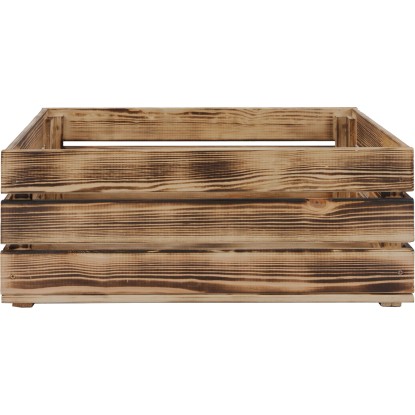 Dřevěná bedna borovice opalovaná XL, 23,9 x 39 x 58,5 cm