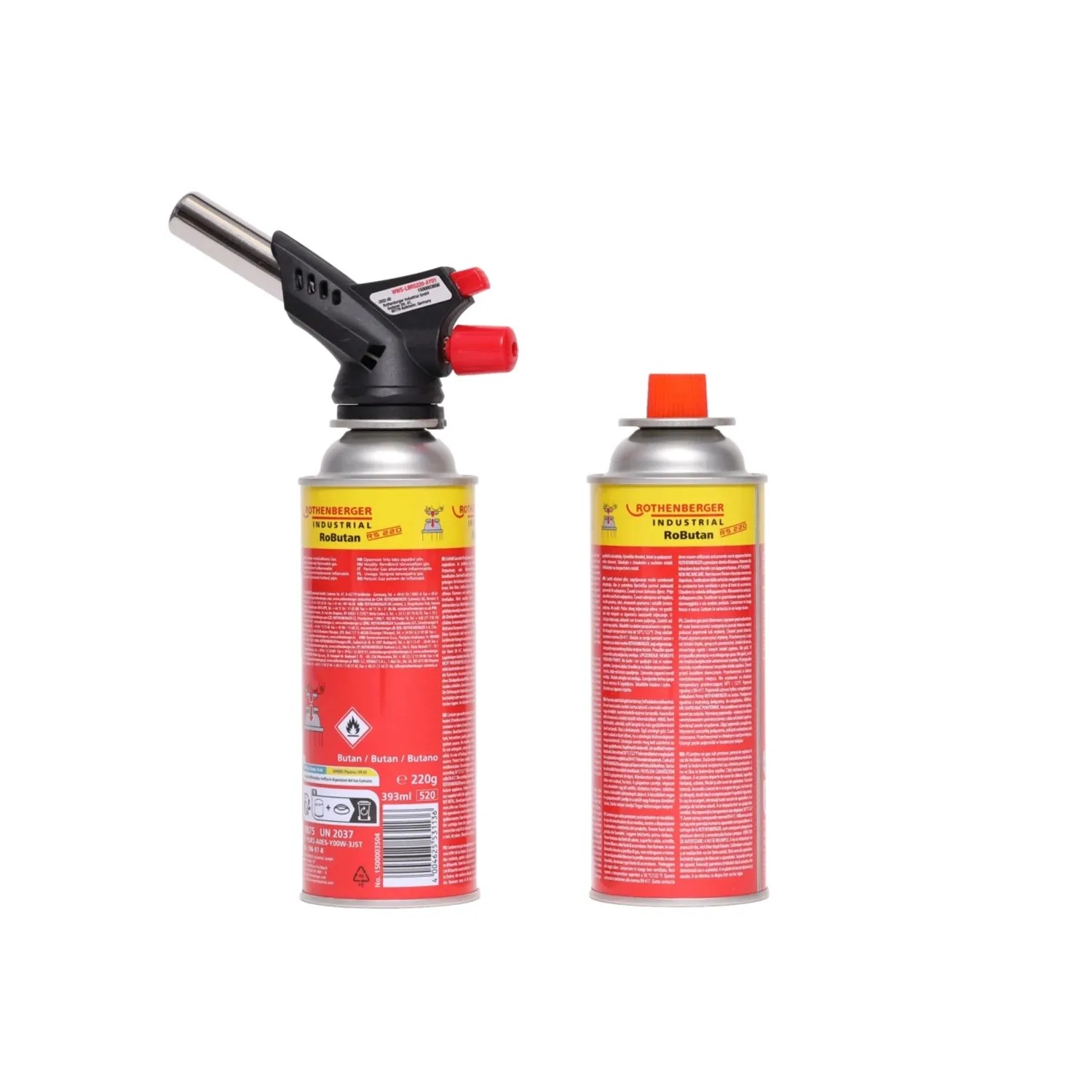 Rothenberger Sada plynového hořáku a 2 kartuší RS 220 Set