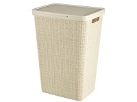 Curver Koš na špinavé prádlo Jute béžový, 43 x 34 x 60 cm