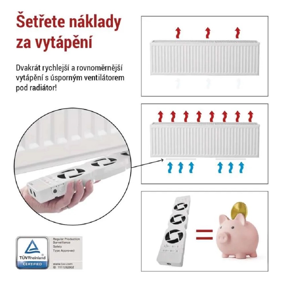 Emos Ventilátor pod radiátor MONO P56PR1, bílá nakoupit u OBI