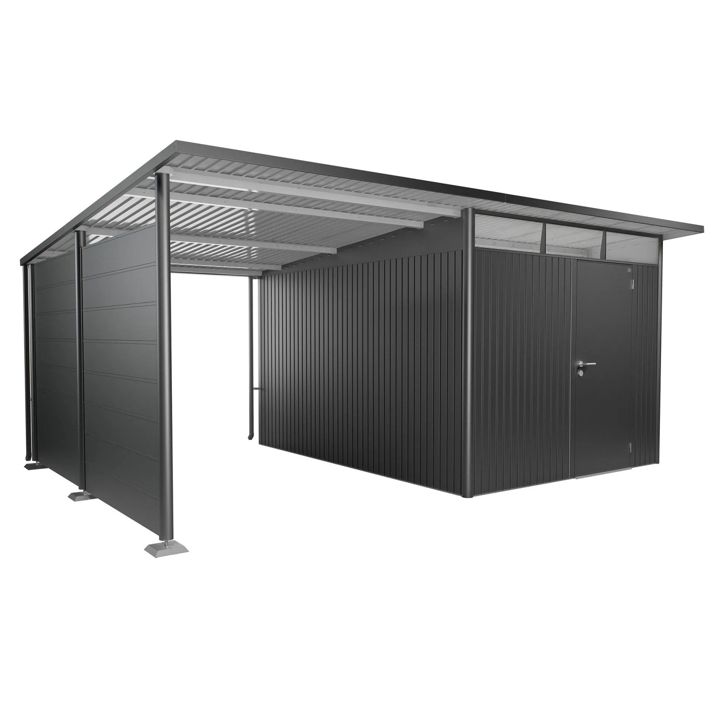 Biohort Boční stěna pro boční stříšku k domku AvantGarde/ECO A4, A8, tmavě šedá