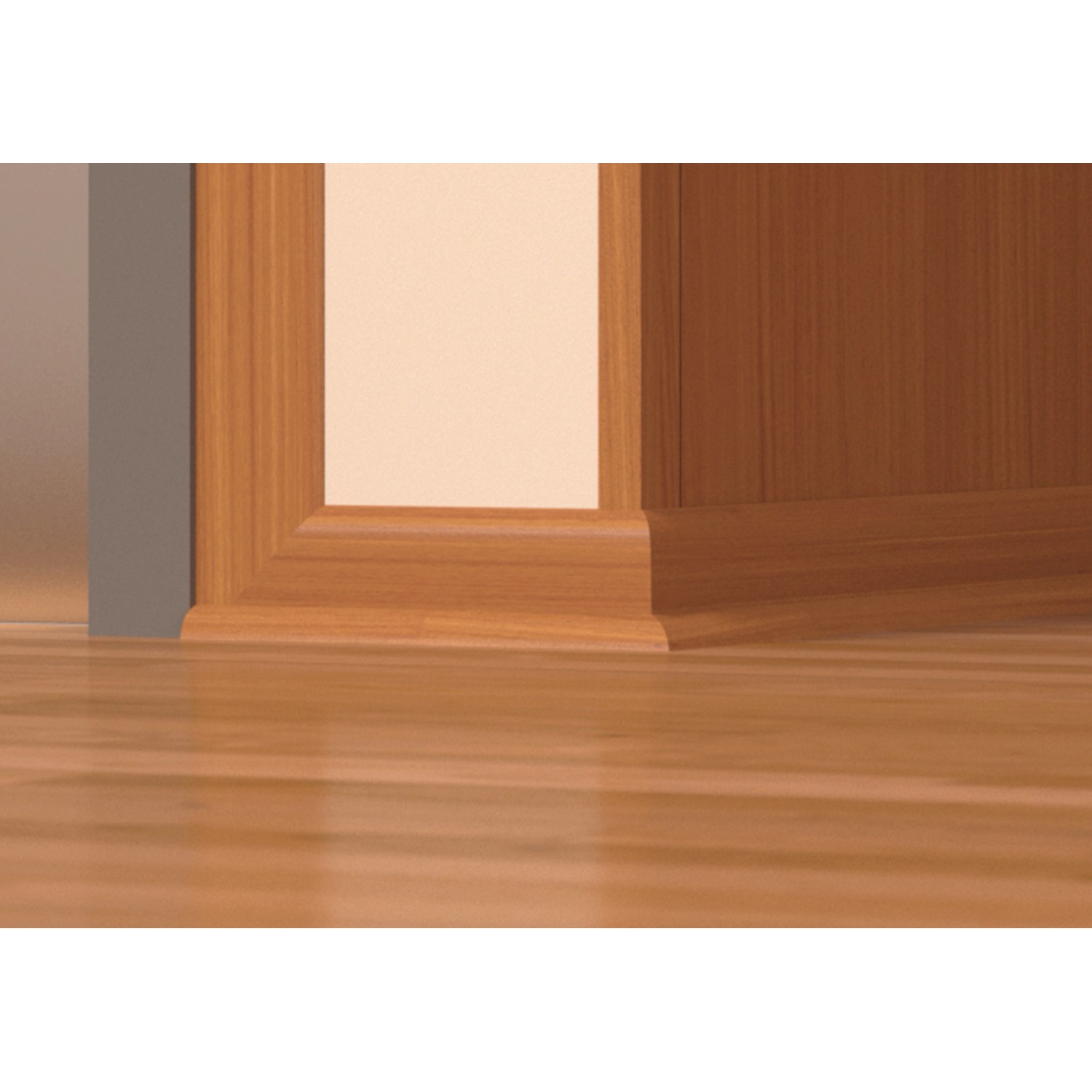 Döllken Profiles MDF čtvrtkruhová lišta 12 bílá pr. 12 x 2400 mm