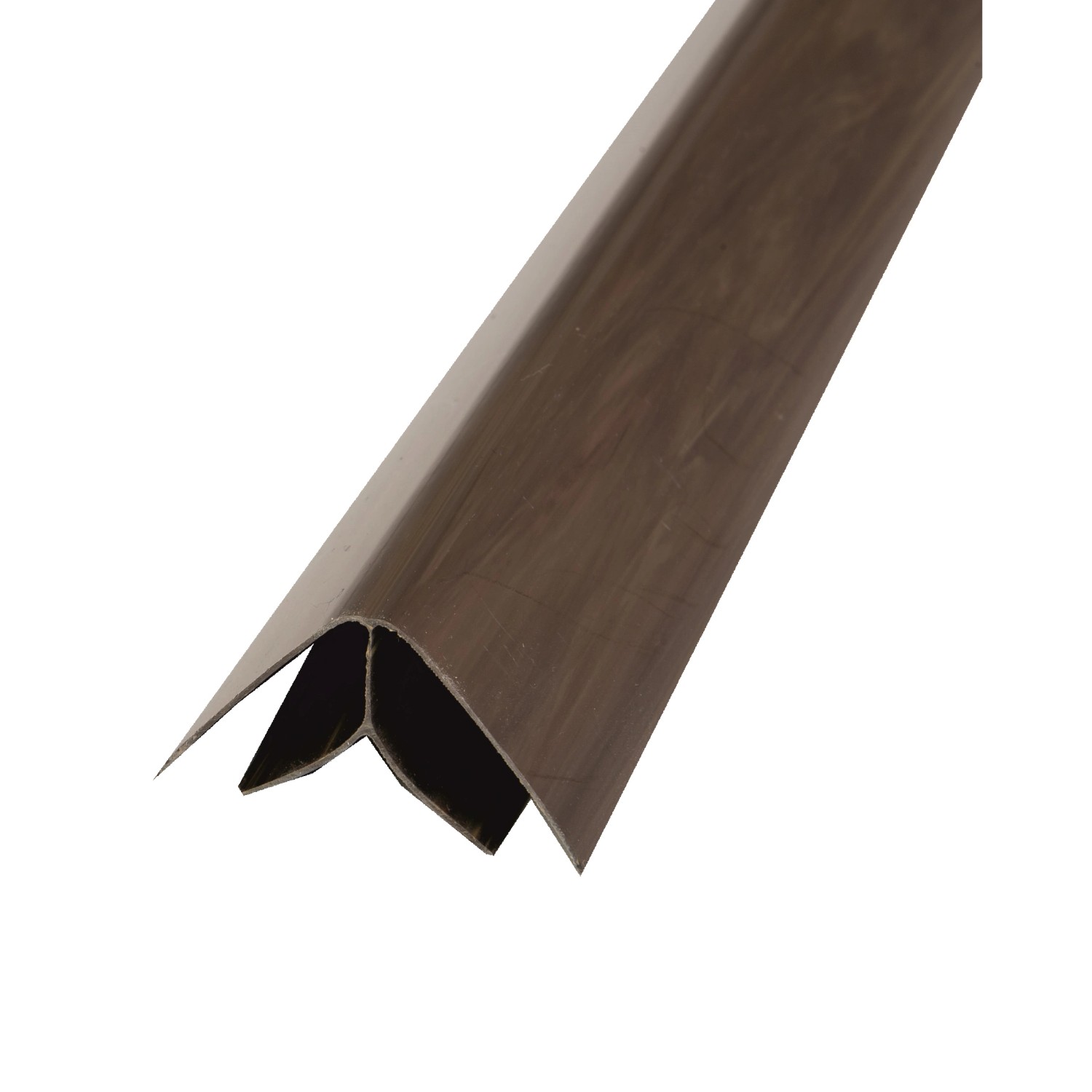 HOPA Vnitřní roh k plastovému obkladu, tm. dřevo, 35 x 35 mm