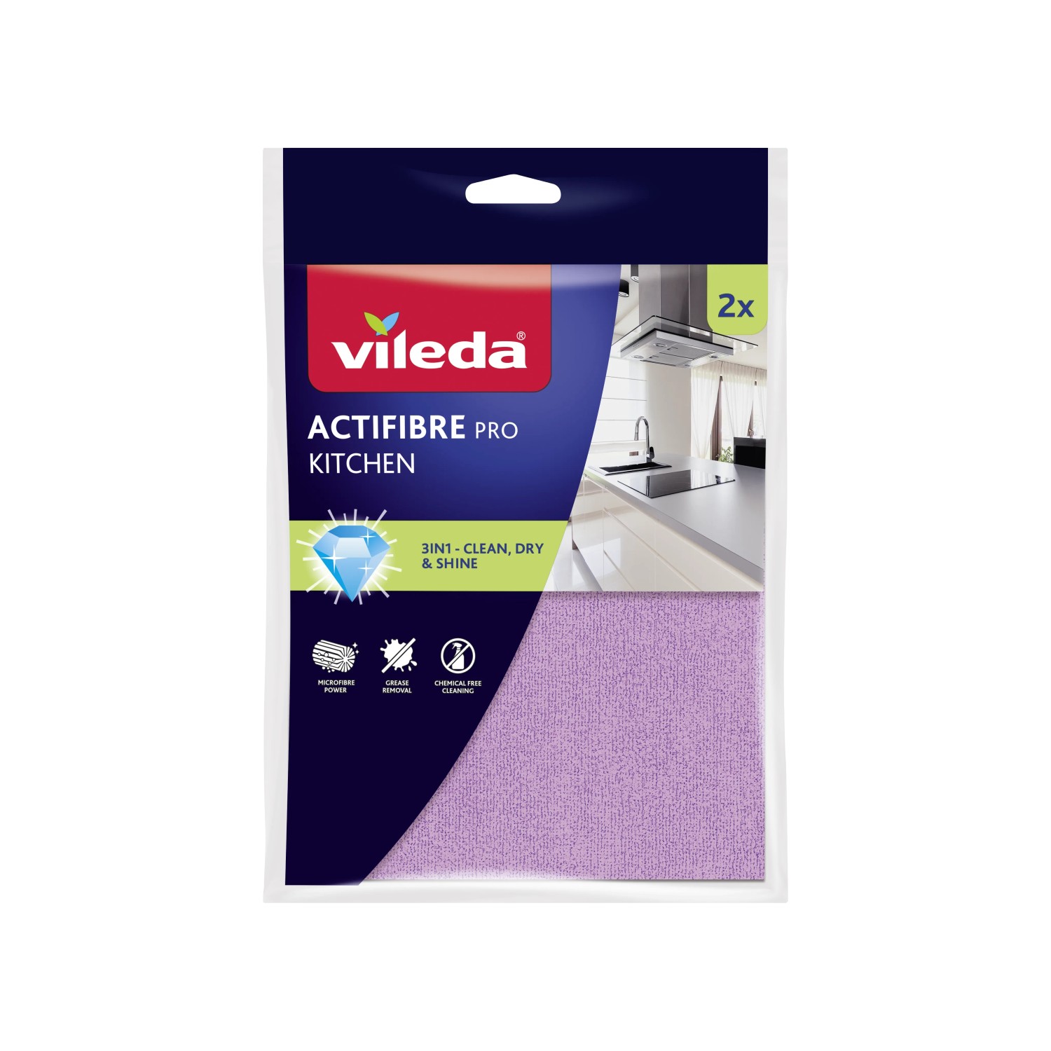 Vileda Mikrohadřík do kuchyně Actifibre 2 ks