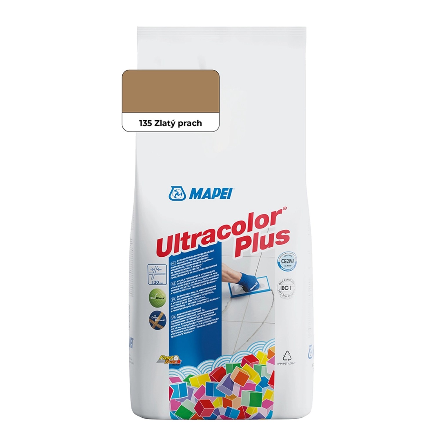 Spárovací hmota Mapei Ultracolor Plus 2 kg 135 zlatý prach