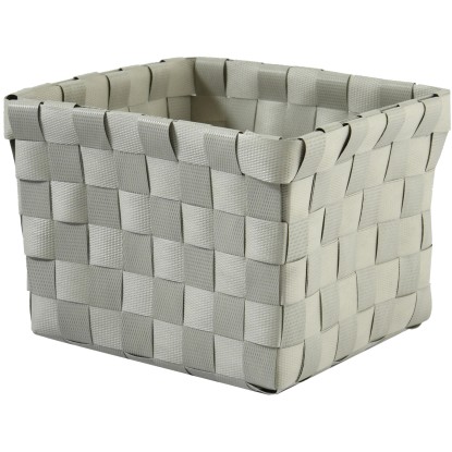 Košíček z PP šedý 14 cm x 14 cm x 9 cm