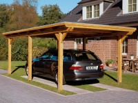 Skan Holz Přístřešek na auto Emsland EPDM, přírodní, 354 x 604 cm