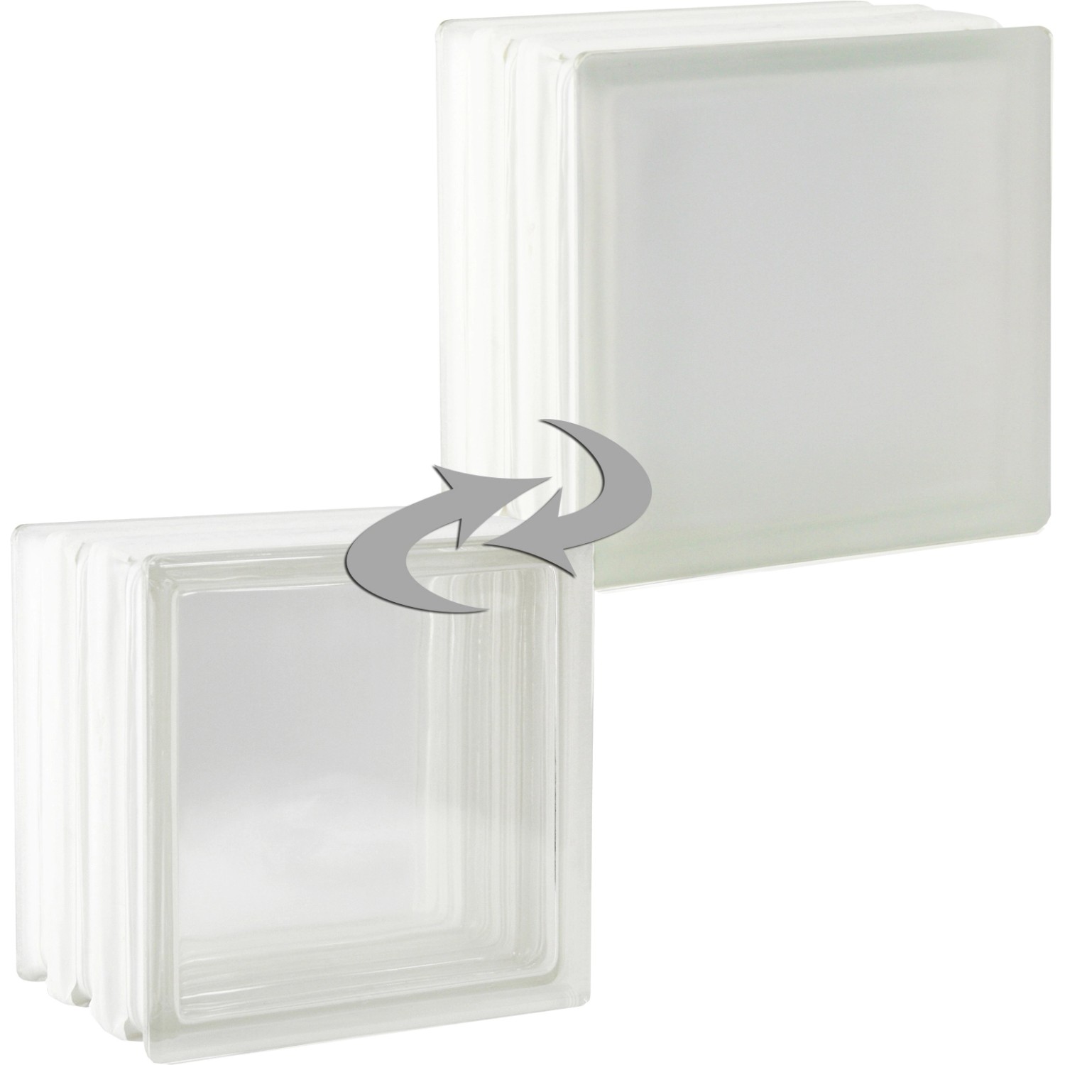 Fuchs Design Protipožární luxfera Clear View lesklá/mlč.sklo bílá 19 x 19 x 15cm