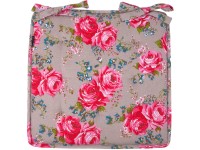 In the Mood Podsedák s látkovými šňůrkami a lemem Rosemary, béž., 40 x 40 x 5 cm