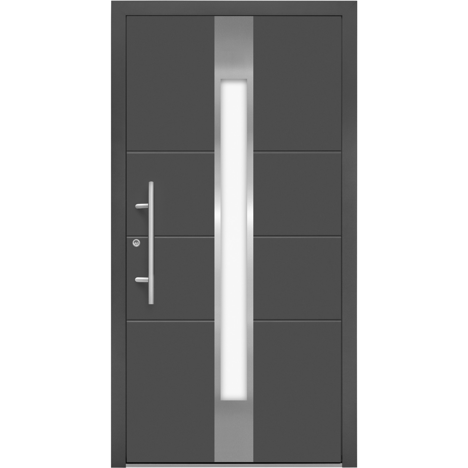 Splendoor Hliníkové vchodové dveře Moderno M560/P, antracitová metalíza, 110 L