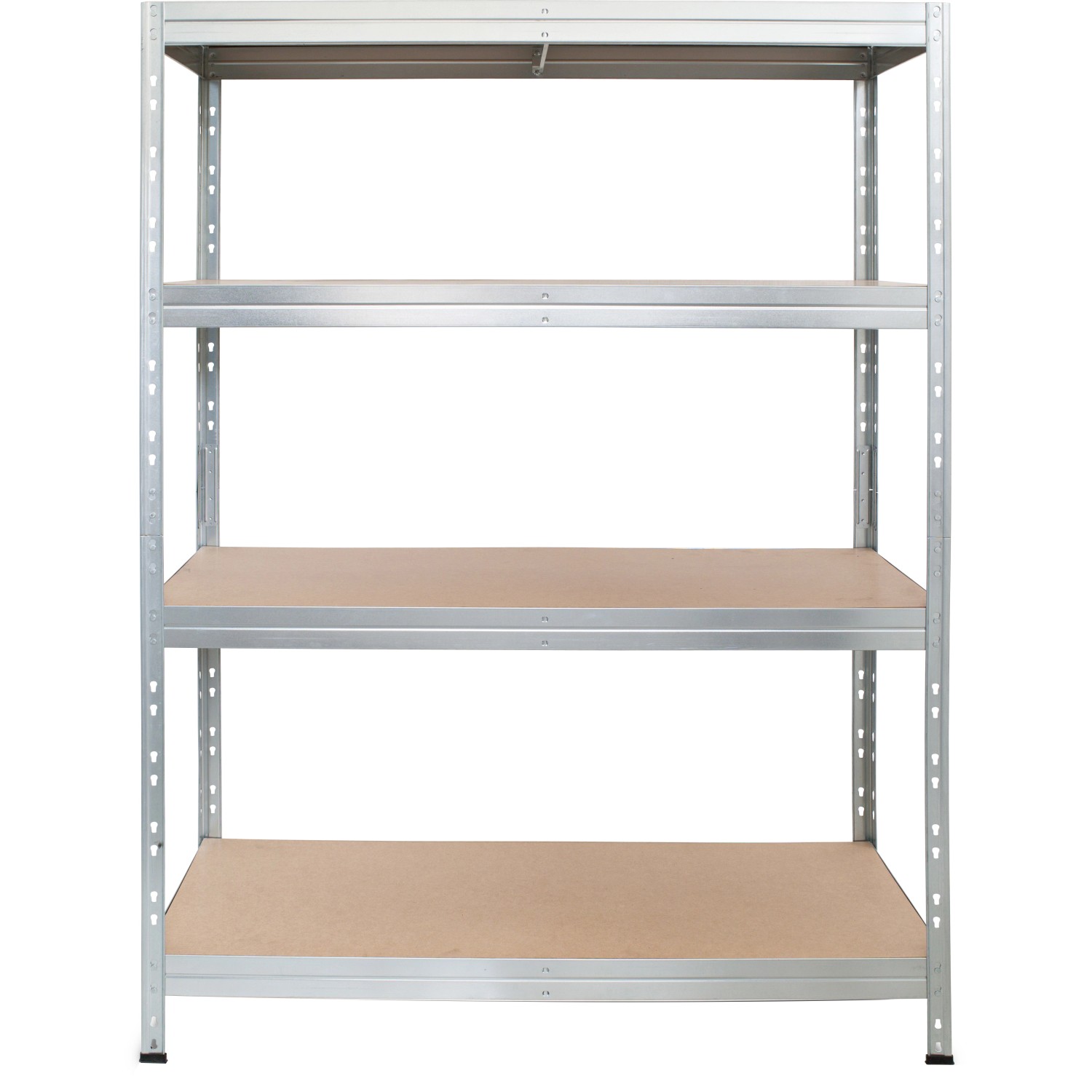 AR Shelving Kovový regál RIVET pozinkovaný, 4 police, 300 kg, 180 x 120 x 45 cm