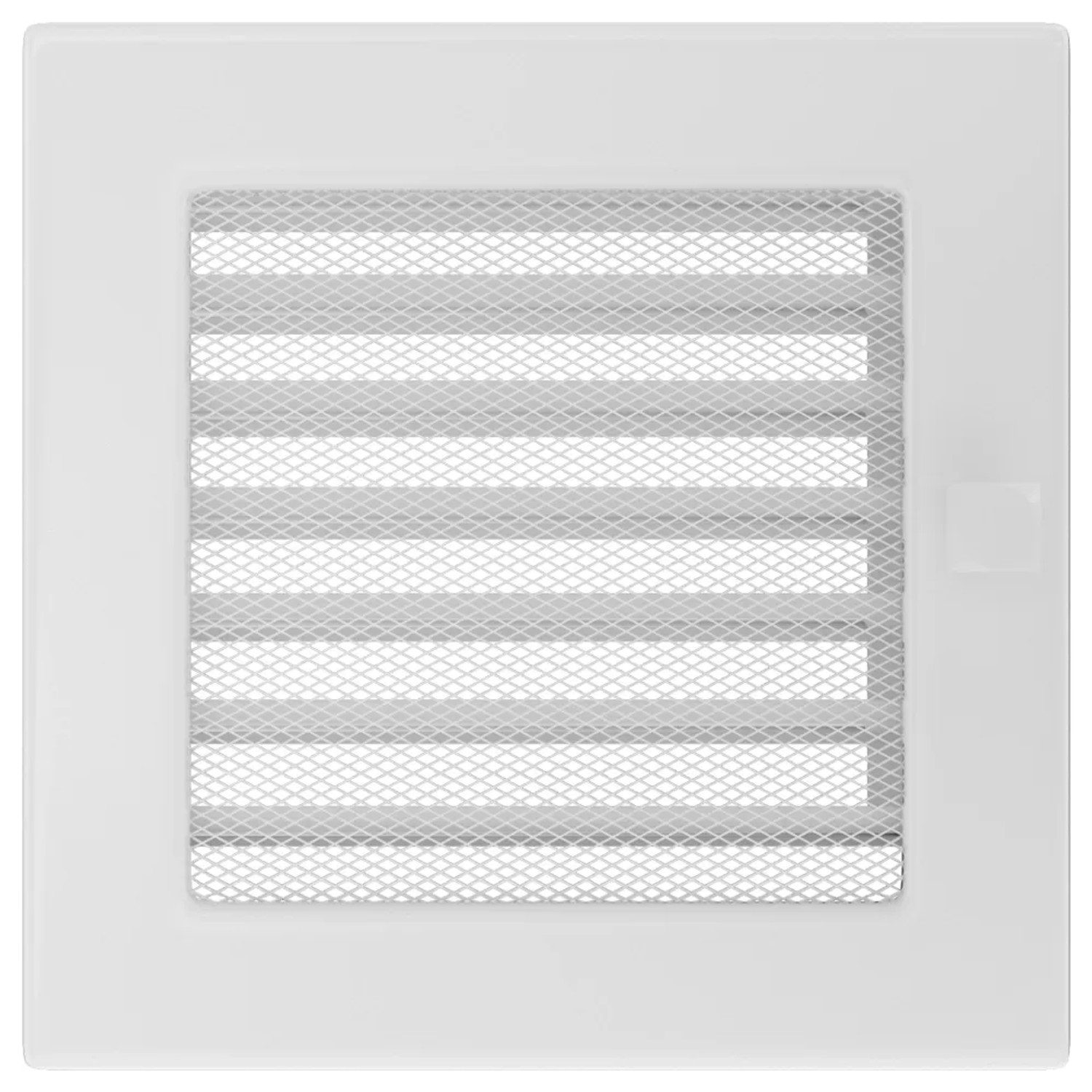 Kratki Krbová mřížka BASIC 17 x 17 cm, bílá s žaluzií