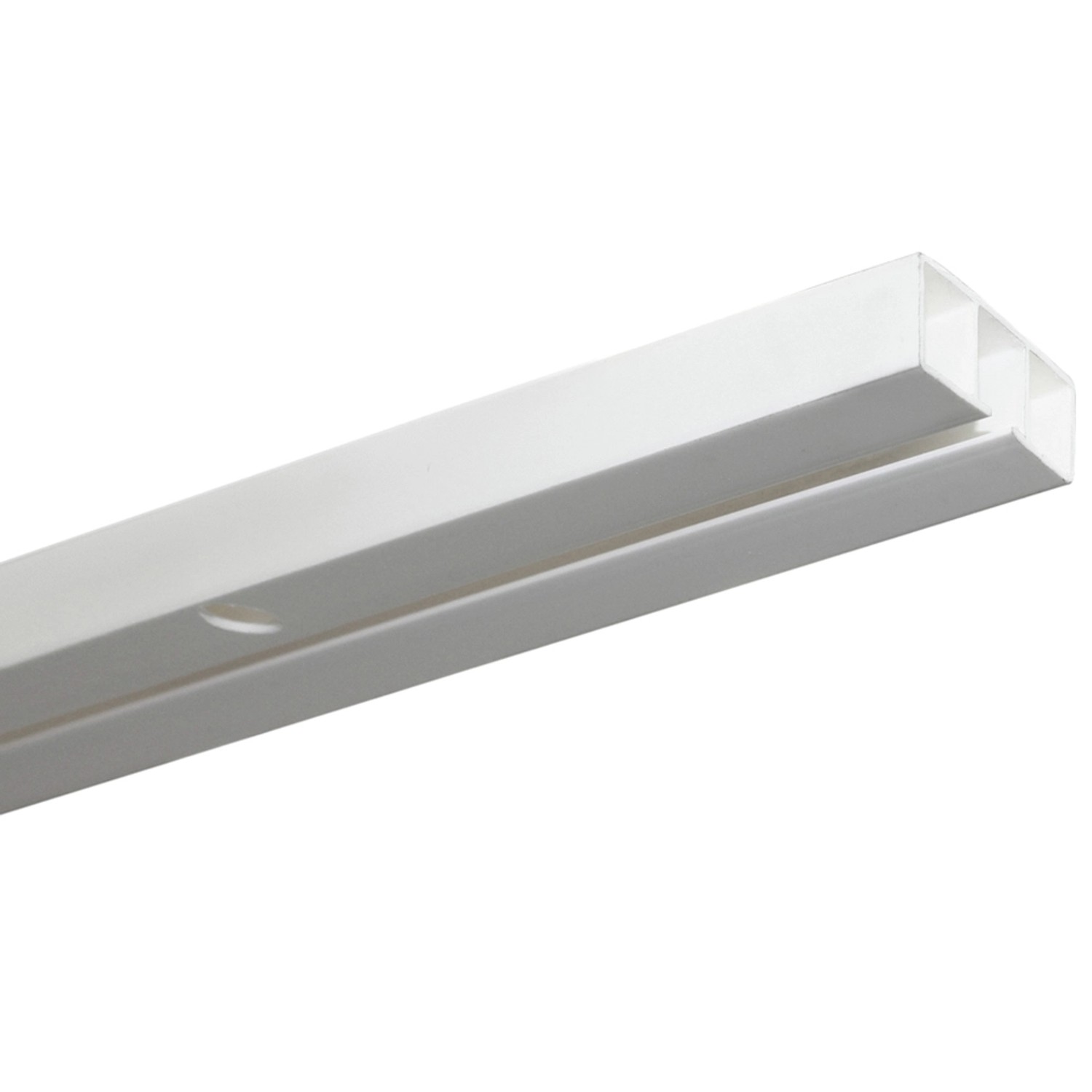 Gardinia Záclonová kolejnička jednodrážková Slim Line bílá 150 cm