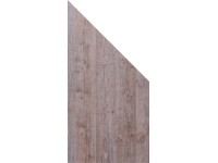 GroJaPremo HPL panel zkosený, efekt dřeva, 90 x 180/90 x 0,8 cm