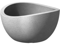 Scheurich Žardinka WAVE GLOBE BOWL Stony Grey 21 x 25/39,9 cm