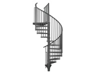 Minka STAIRS Venkovní točité schodiště Rondo Zink Color antracitové pr. 120 cm Minka STAIRS Venkovní točité schodiště Rondo Zink Color antracitové pr. 120 cm