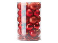 OBI Sada vánočních ozdob červená, 50 ks
