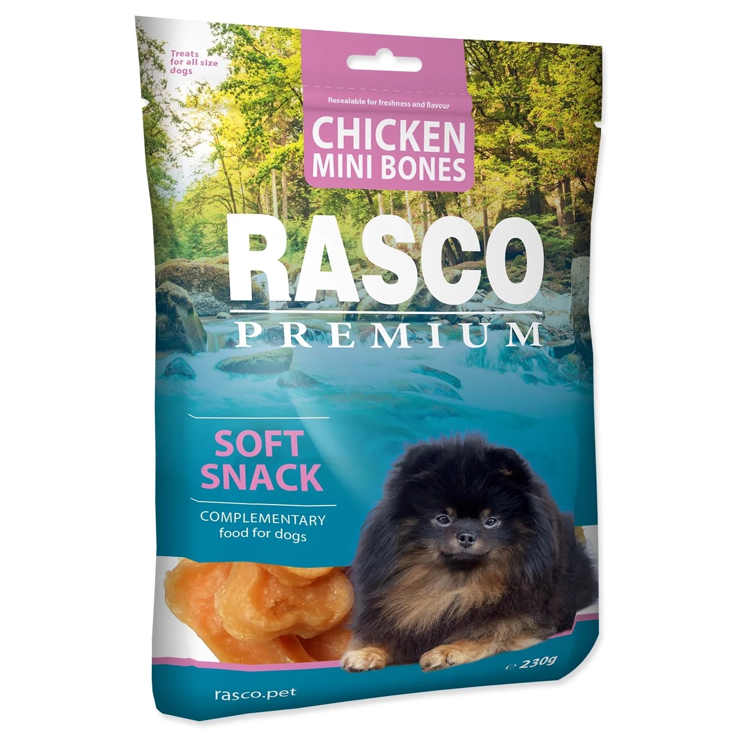 Rasco Premium Pamlsek pro psy Mini kosti z kuřecího masa 230 g