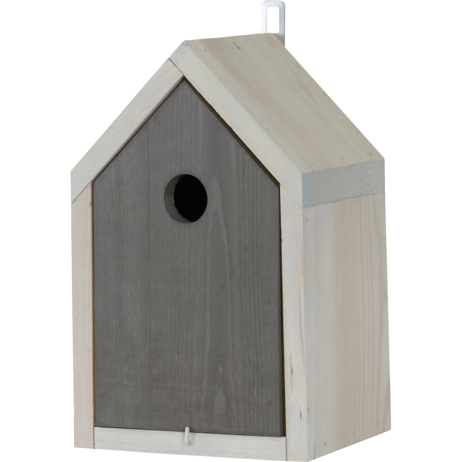 Ptačí budka borovice FSC  antracitová/světle šedá
