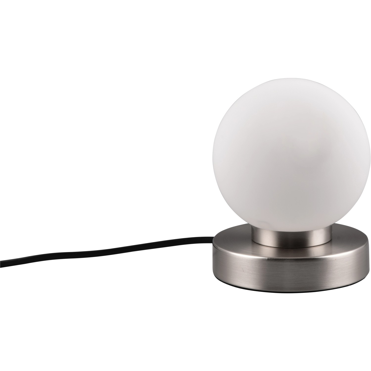 Reality Stolní lampa Prinz II, matný nikl, pr. 12 x 15 cm