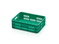 TBA Přepravka na ovoce a zeleninu A/A, zelená, 40 x 30 x 12,5 cm