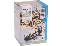 Koopman Micro LED Světelný řetěz Cluster 700 LED teplá bílá, zelený kabel, 14 m