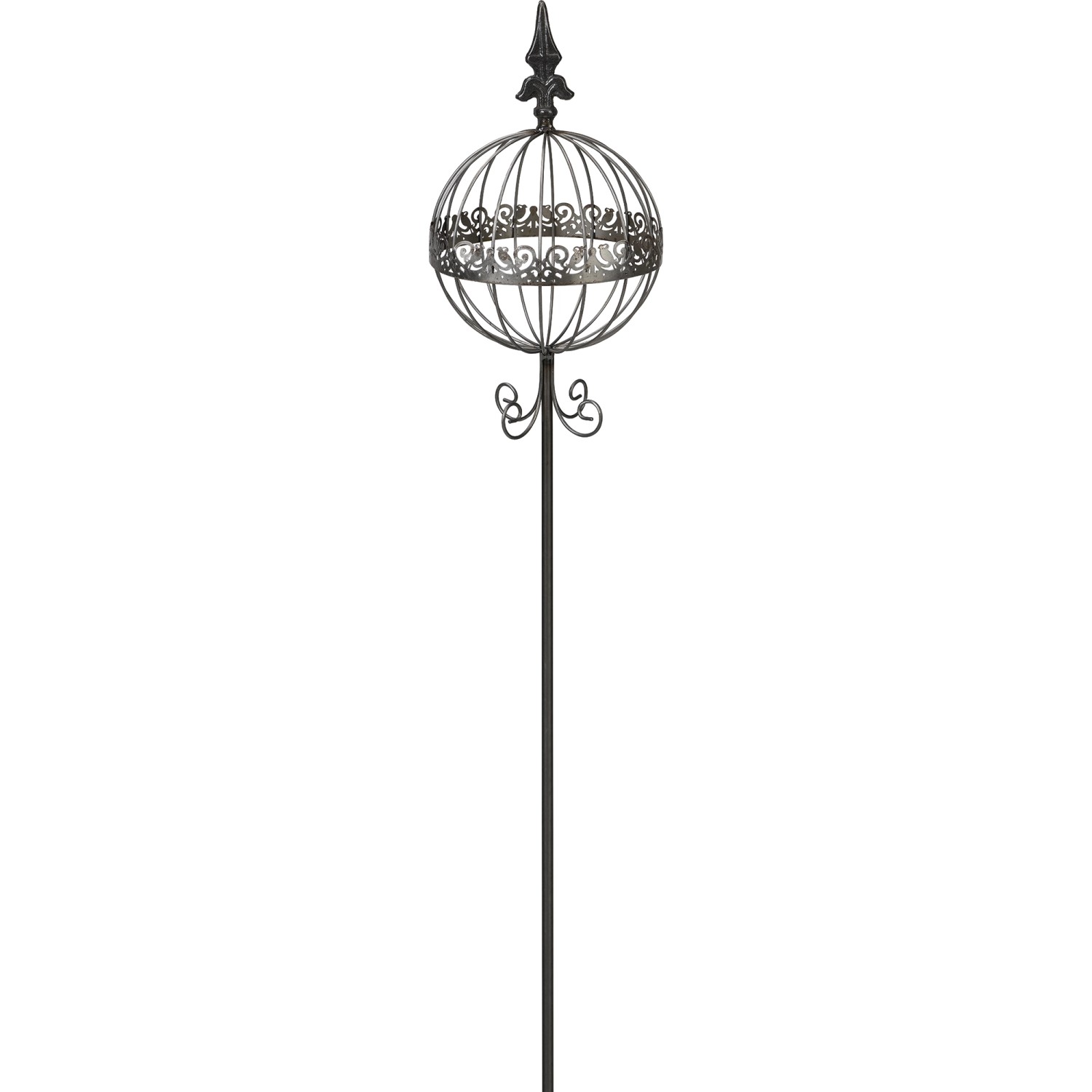 Zahradní zápich dekorativní koule černá pr. 120 cm