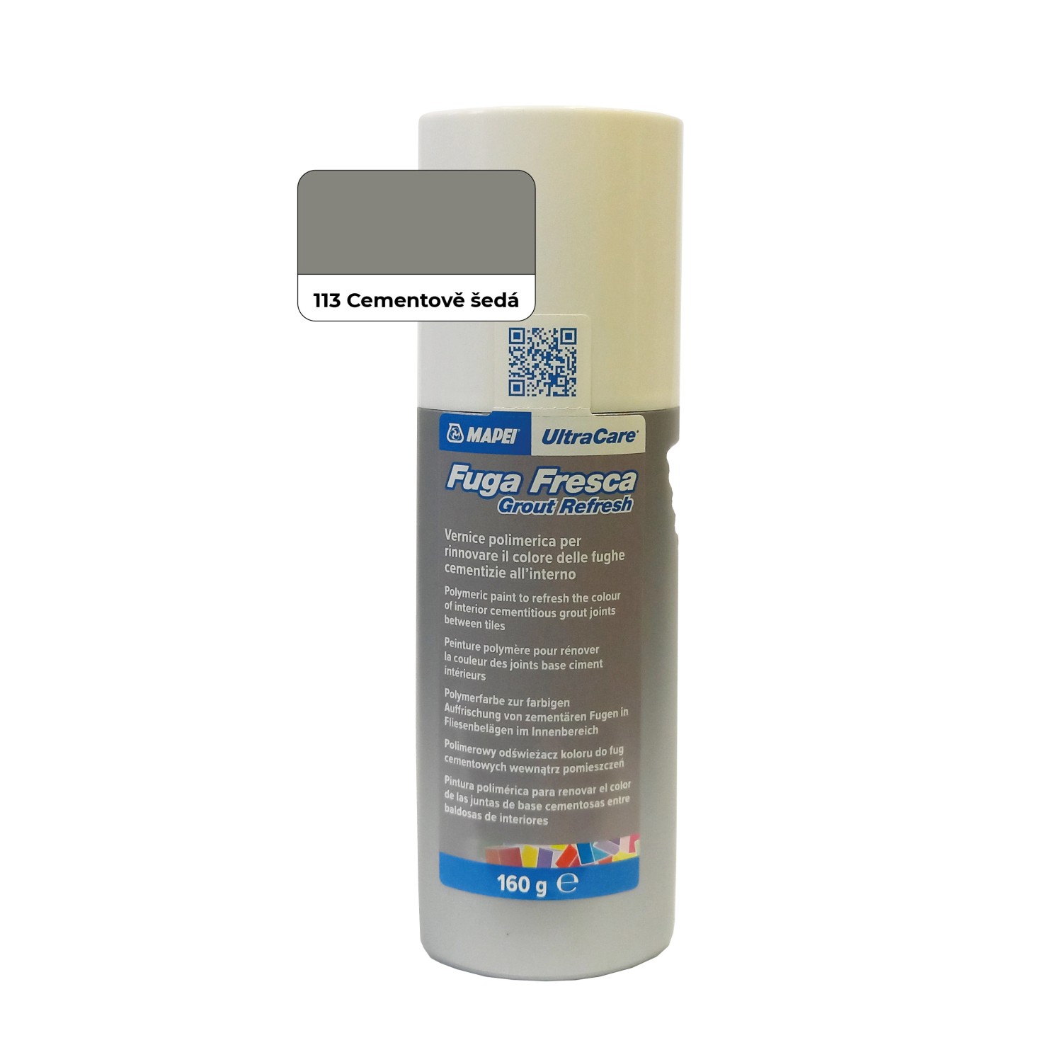 Mapei Fuga Fresca barva na spáry cementově šedá 160 g FUGAFRESCA113