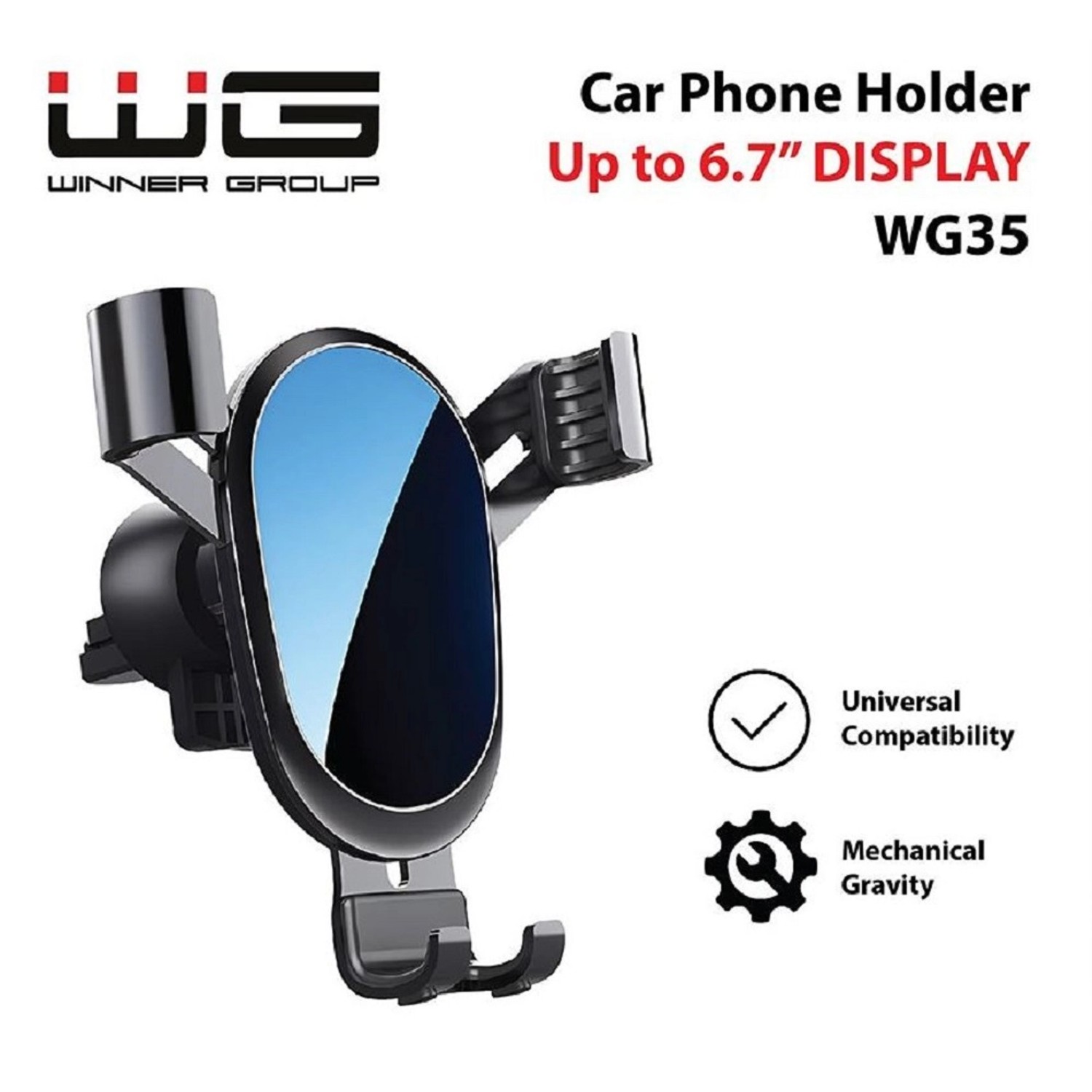 WG Držák telefonu do mřížky Gravity 6,7"