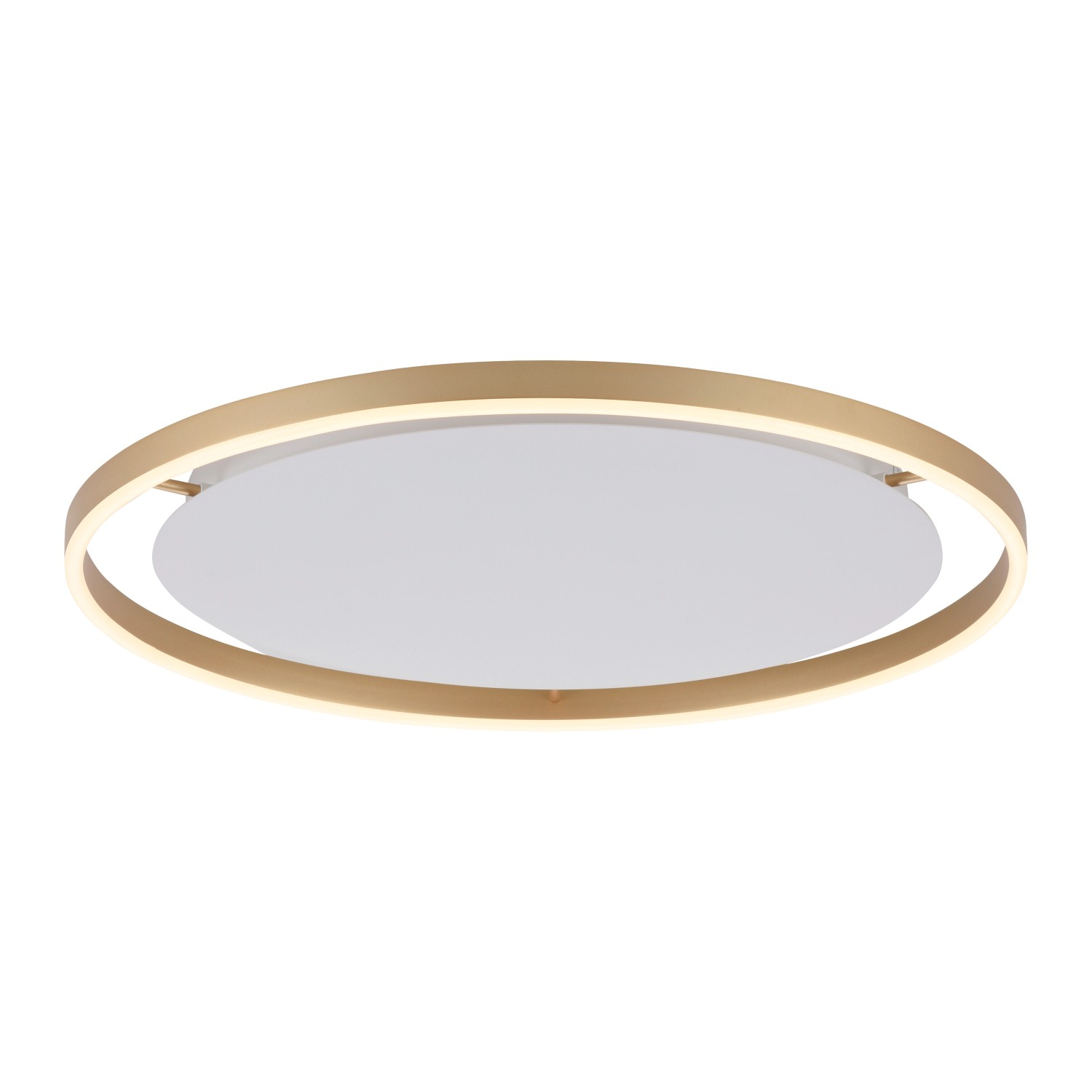 Just Light Stropní LED svítidlo Ritus, 28W, 3650lm, matná mosaz, pr. 58,5 cm