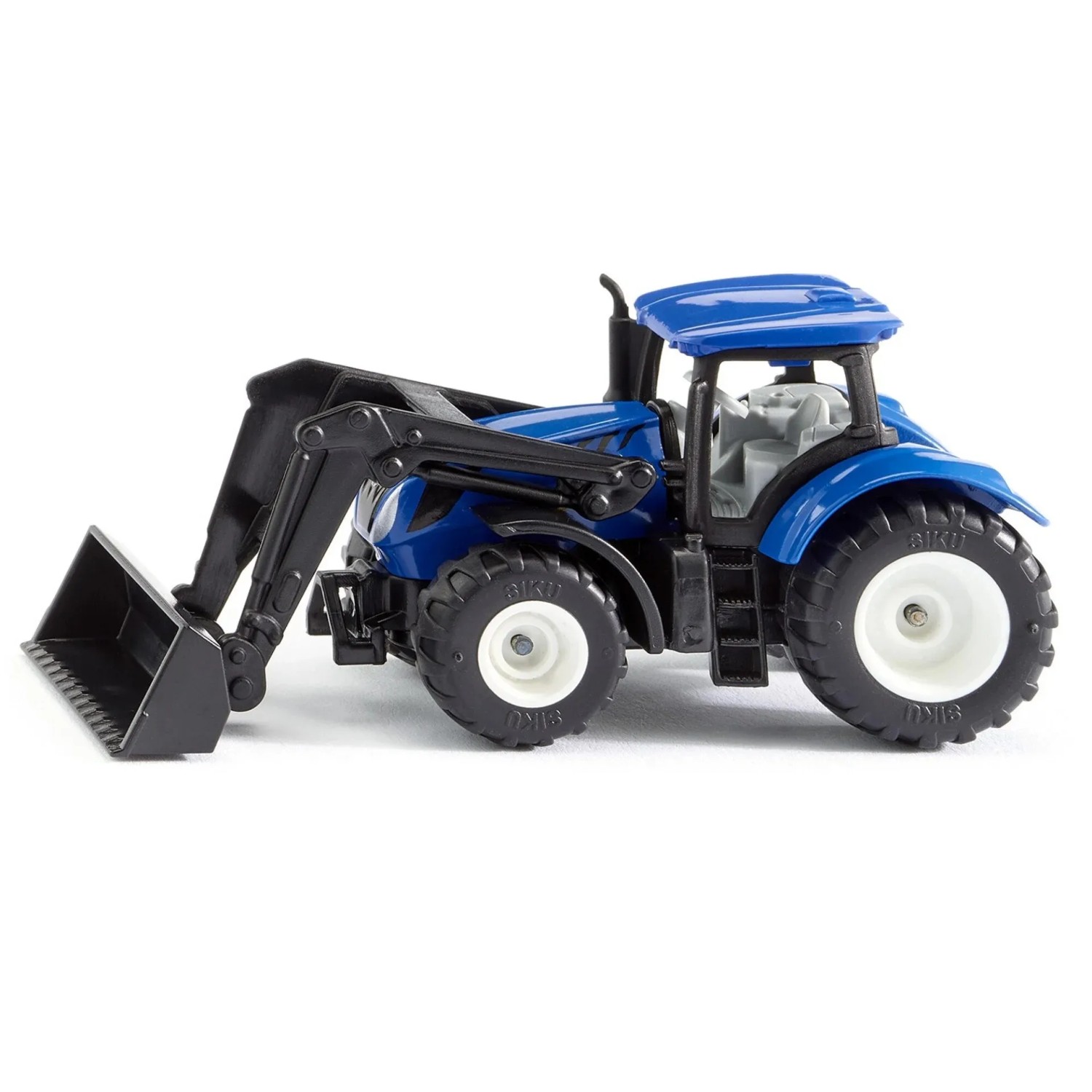 SIKU Kovový model traktor New Holland s předním nakladačem