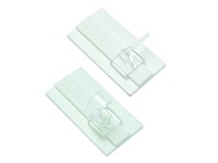 Gardina Univerzální lepicí háček pro vitrážní a kavárenské tyče bílý,  2 ks