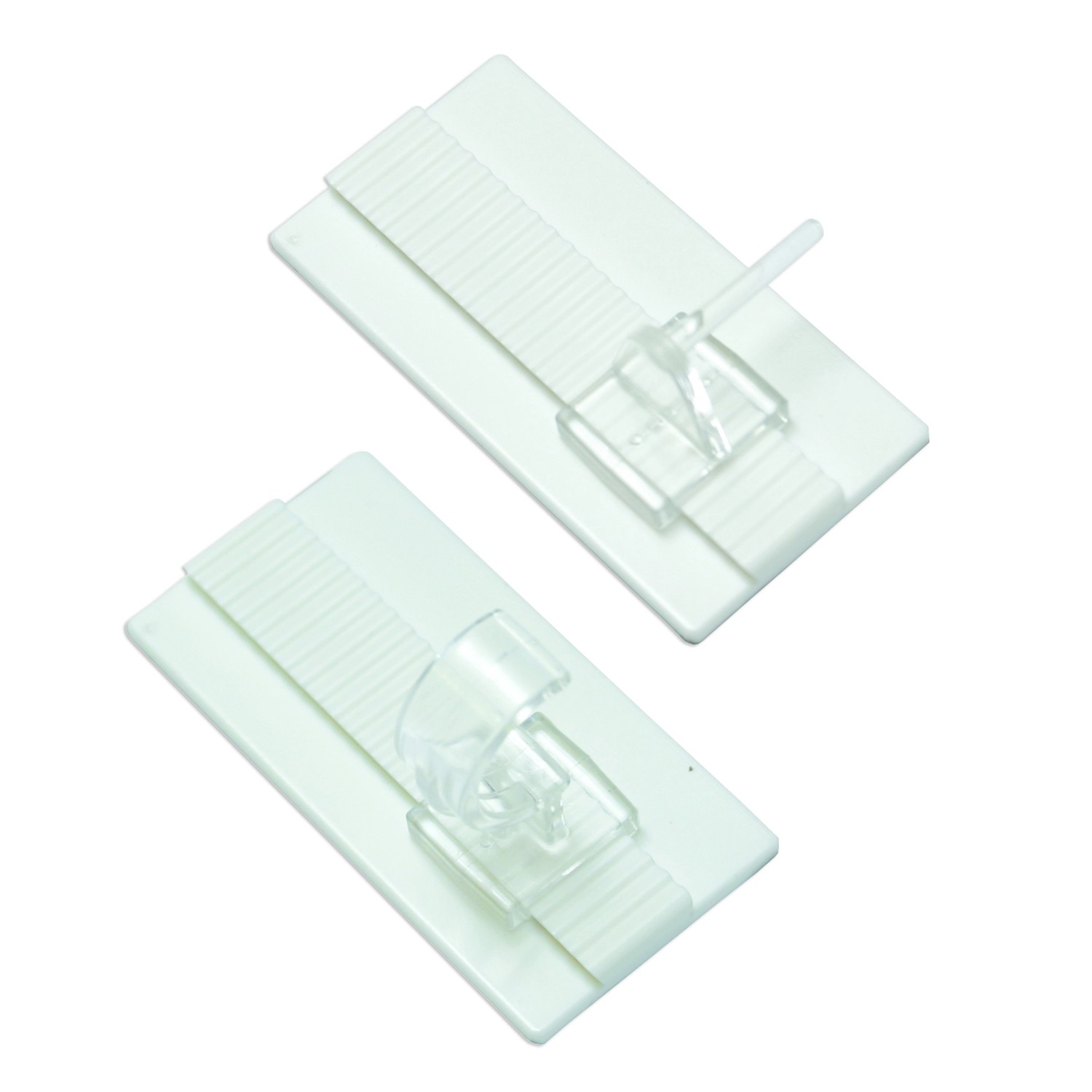 Gardina Univerzální lepicí háček pro vitrážní a kavárenské tyče bílý,  2 ks