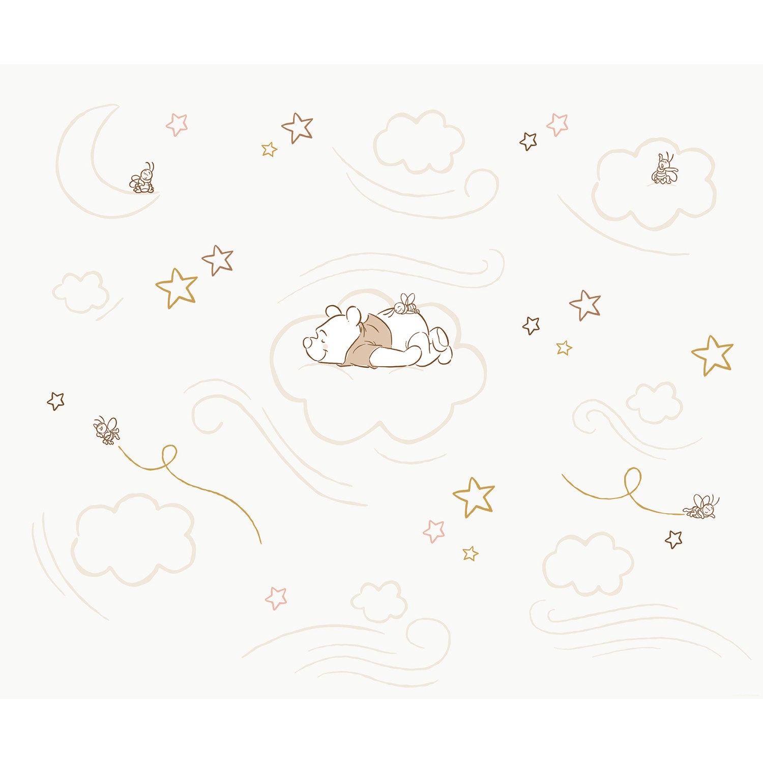 Komar Vliesová fototapeta Disney Winnie the Pooh Sleepy Little Bear 300 x 250 cm