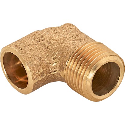 Pájecí koleno 90° 4092G červený bronz, pr. 12 mm x 16,7 mm (R 3/8), 1 ks