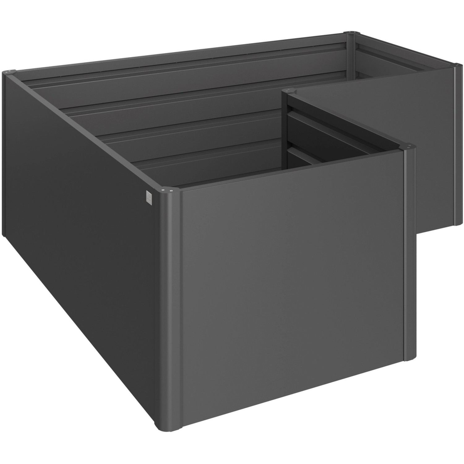 Biohort Vyvýšený záhon L2 x 1 tmavě šedý, 201 x 201 x 102 x 77 cm