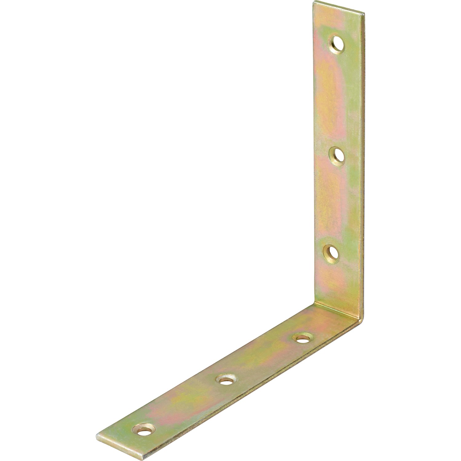 Nábytkový úhelník, žlutě pozinkovaný, 125 mm x 125 mm x 22 mm